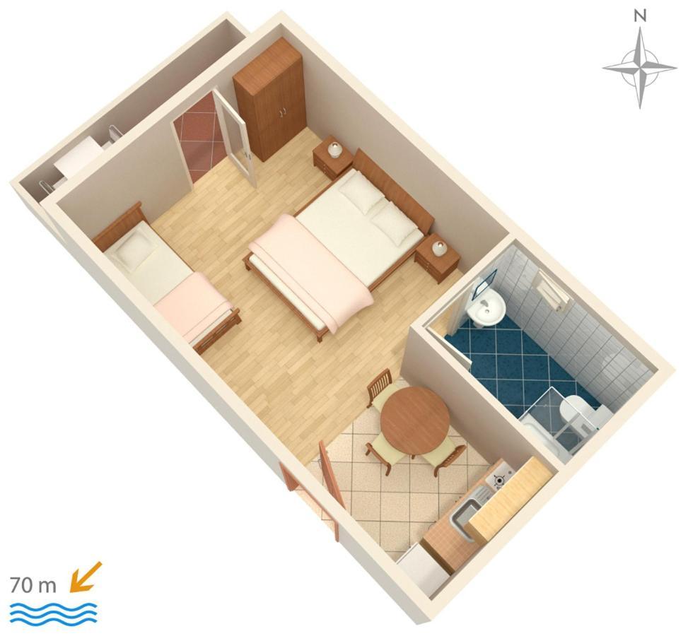 Apartments By The Sea Mandre, Pag - 3084 Kolan Exteriör bild